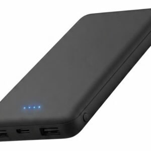 10,000mAh Basic Power Bank with Dual USB Output & USB-C Input
