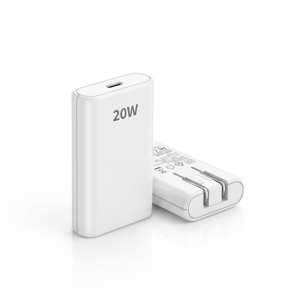 Pocket-Sized 20W Power Adapter – Compact & Travel-Ready