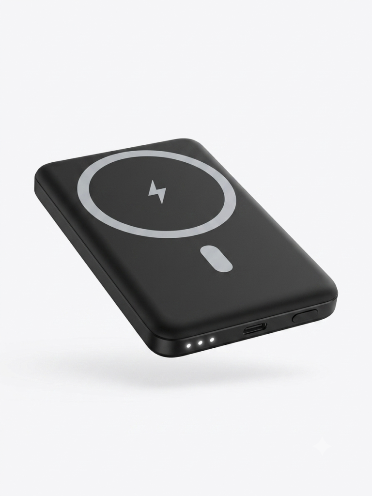 Ultra-Compact 5000mAh Power Bank with MagSafe Support