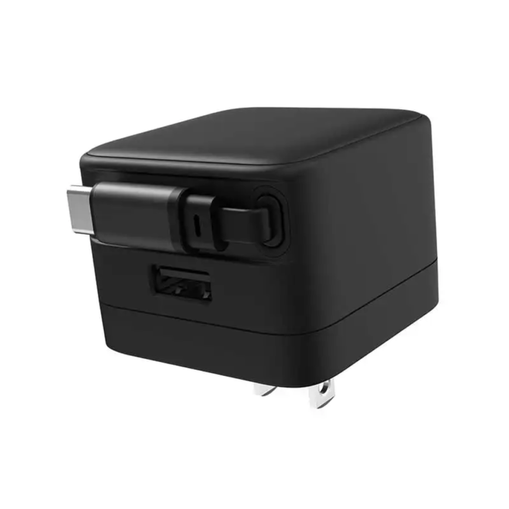 All-in-One Fast Wall Charger with Built-In Cable