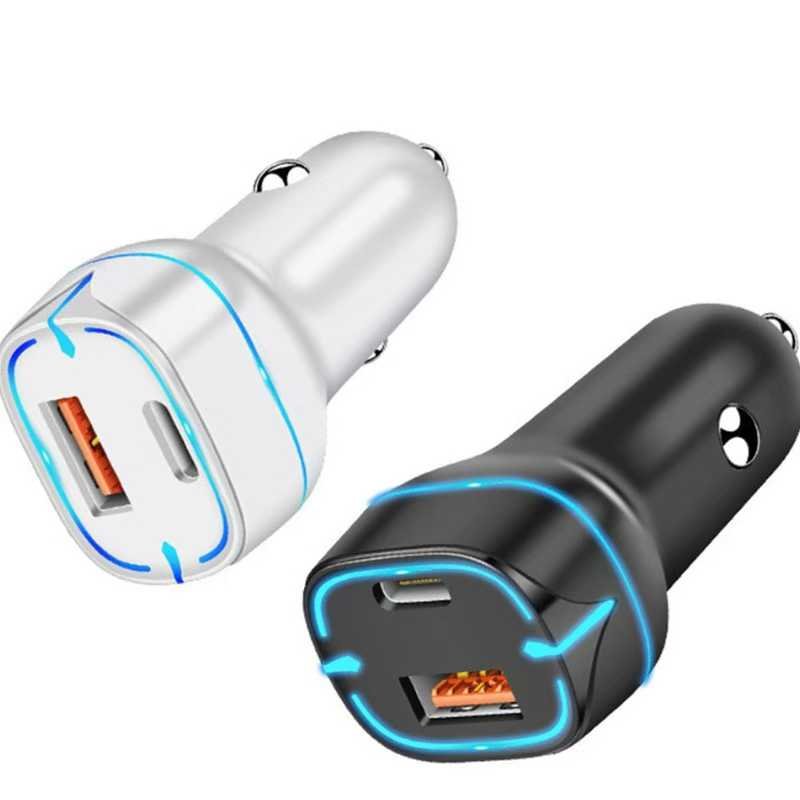 Dual-Port LED Fast Car Charger