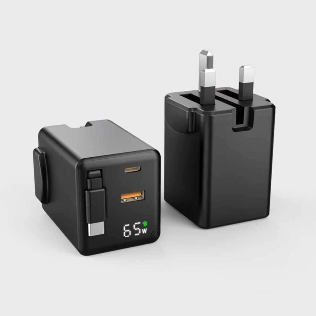 Smart 65W Power Adapter with LED Digital Display