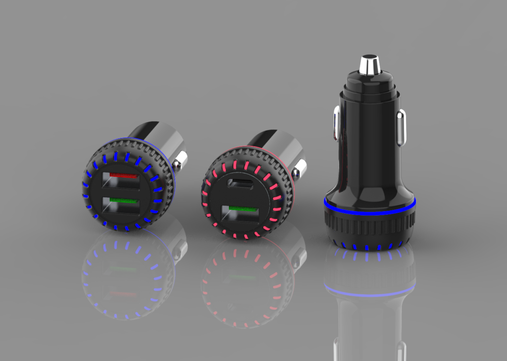 RGB Multi-Port Car Charger